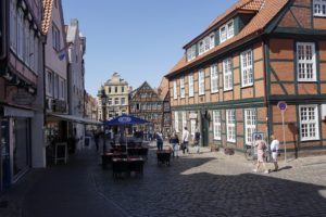 Weinlager am Fischmarkt, Historische Altstadt Stade, Mai 2020