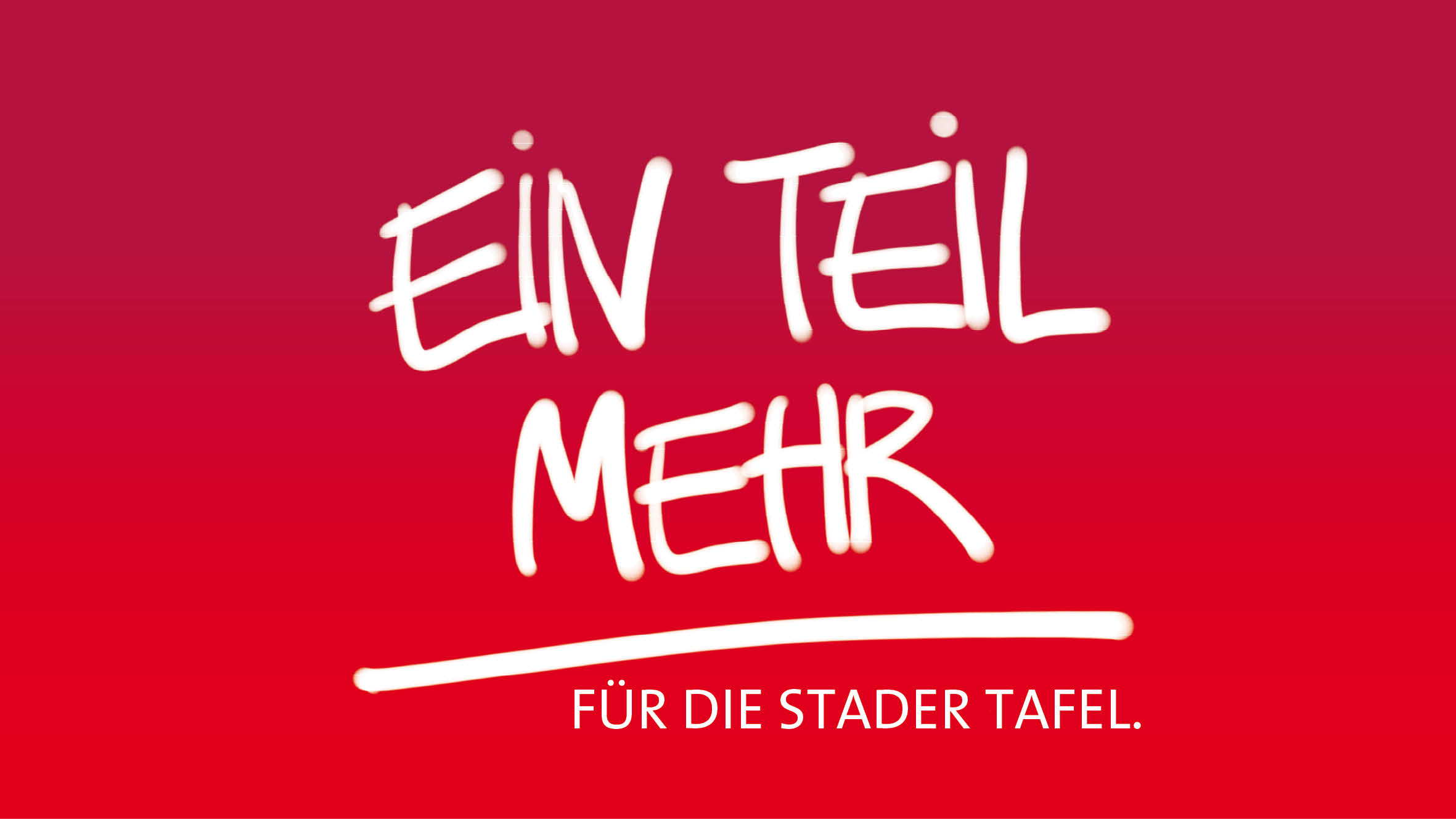 Ein Teil mehr. Aktion der SPD Hansestadt Stade für die Stader Tafel.