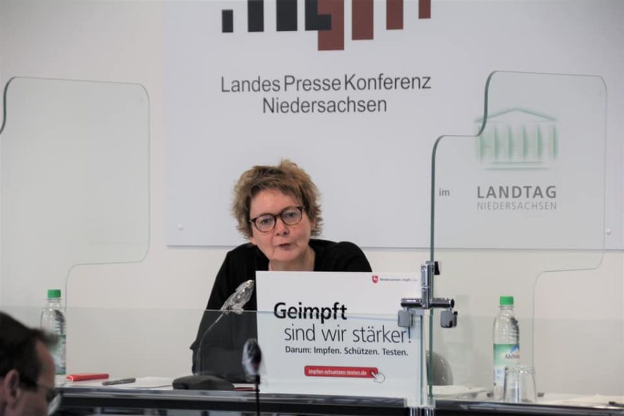 Die niedersächsische Gesundheitsministerin am 27. Juli 2021 bei der Vorstellung der Corona-Impfkampagne des Landes Niedersachsen.