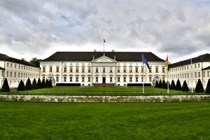 Schloss Bellevue in Berlin, Amtssitz des Bundespräsidenten Frank-Walter Steinmeier