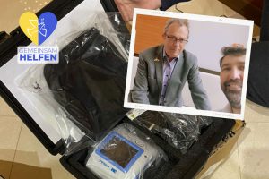 Ukraine-Hilfe: Bernd Pensing und Sergej Popovich sammeln Spenden zur Beschaffung von Medizingeräten, im Bild ein V.A.C.-Gerät von 3M