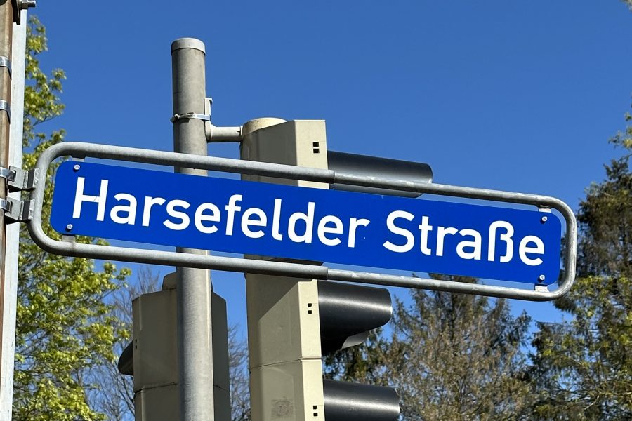 Straßenschild Harsefelder Straße